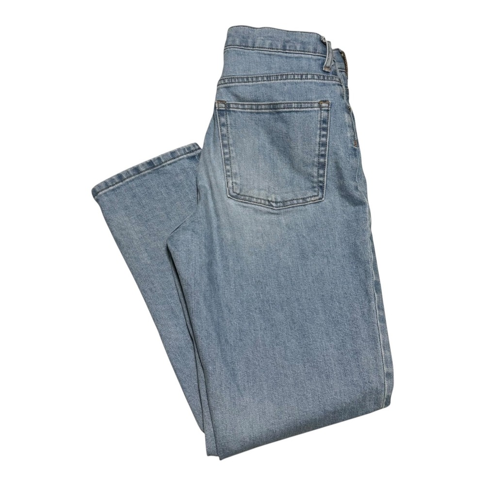 Everlane Hight Waist Straight Leg Cotton Blend Light Wash Jeans Women's 27x26